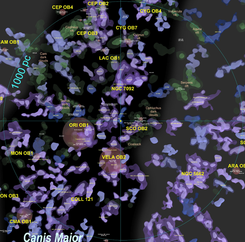 Face-on map of Milky Way