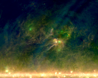 The Ophiuchus dark clouds in infrared (Click for more information)